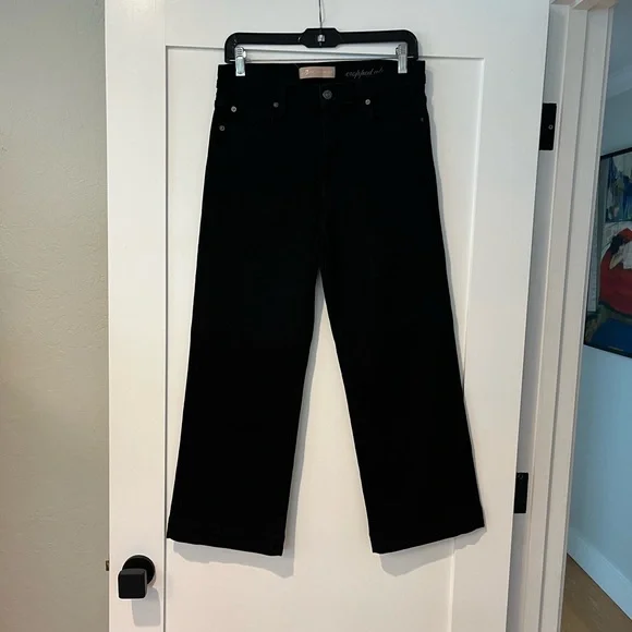High-Rise Wide-Leg Jeans in Dark Gray - Picture 5 of 7